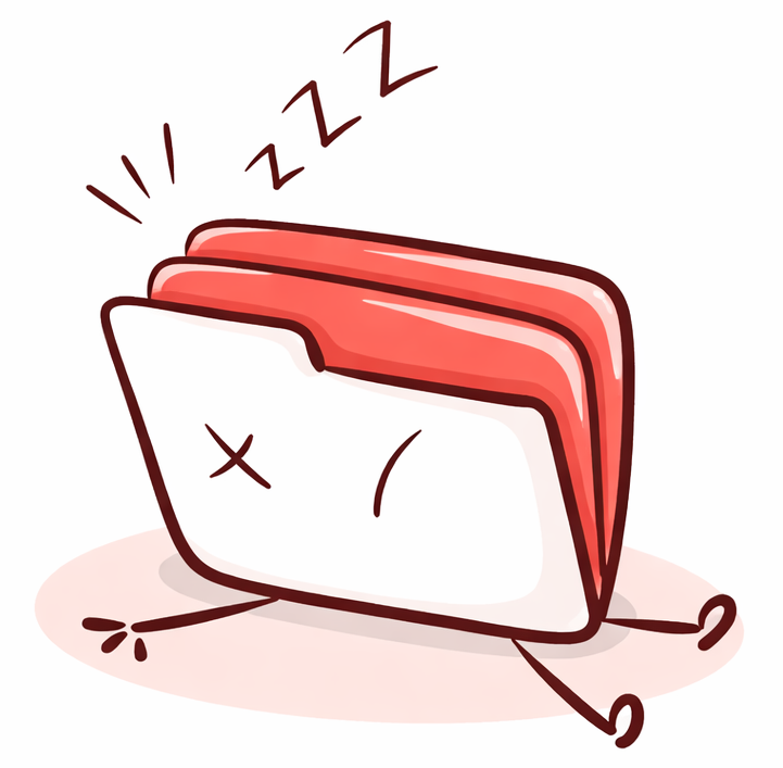 Empty folder illustration